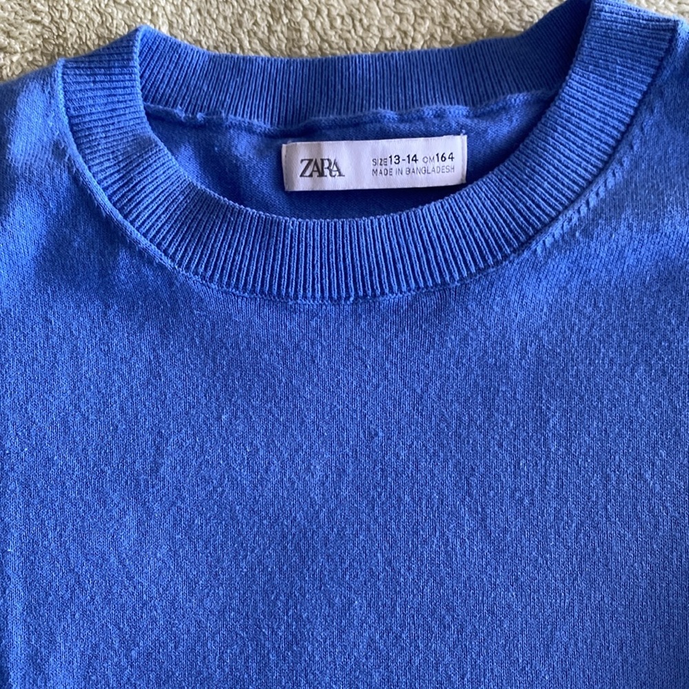 Like new condition Zara top for boys 12-14 years